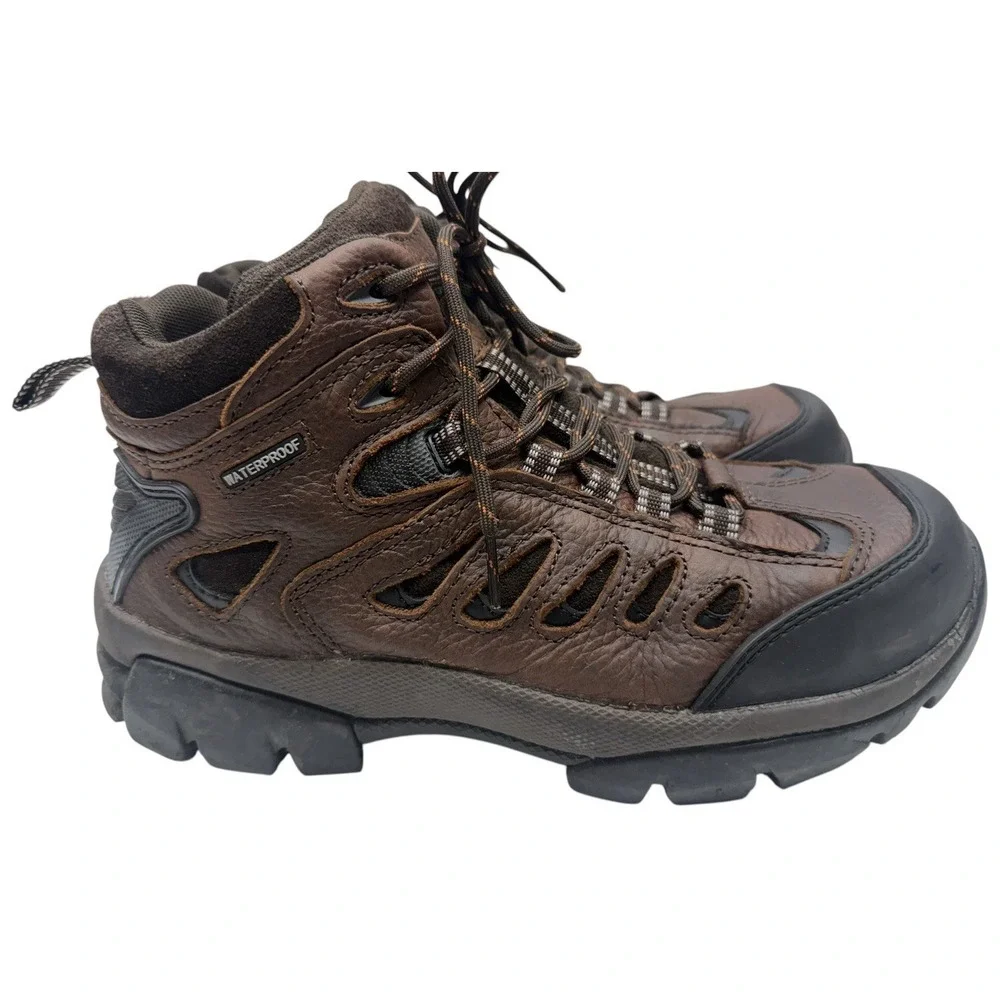 Nautilus N9546 Men's Size 10 EE Steel Toe Waterproof Work Hiking Boots Brown